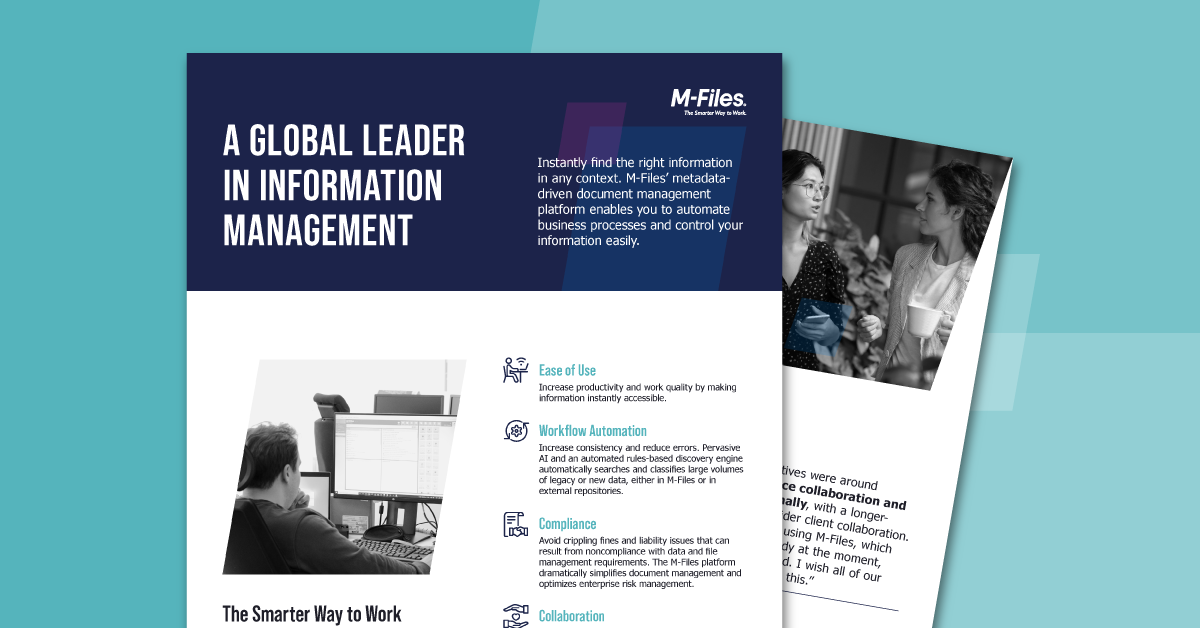 A Global Leader in Information Management
