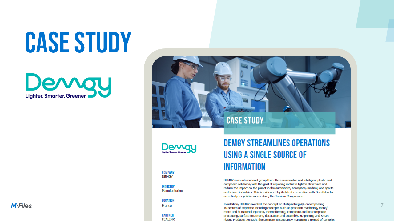 DEMGY Case Study | Manufacturing
