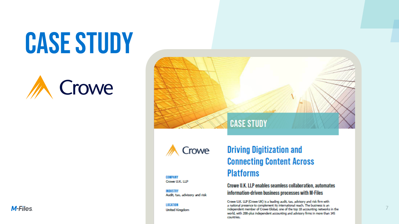Crowe Case Study | Professional Services