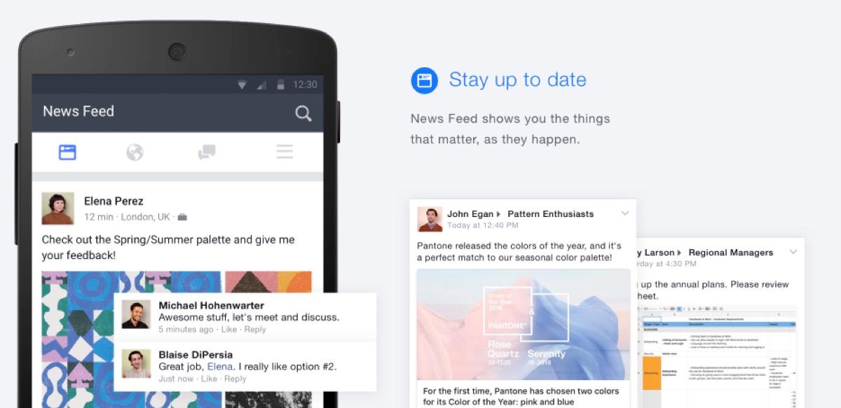Facebook at Work: Feeds and notification Facebook at Work: Feeds and notification