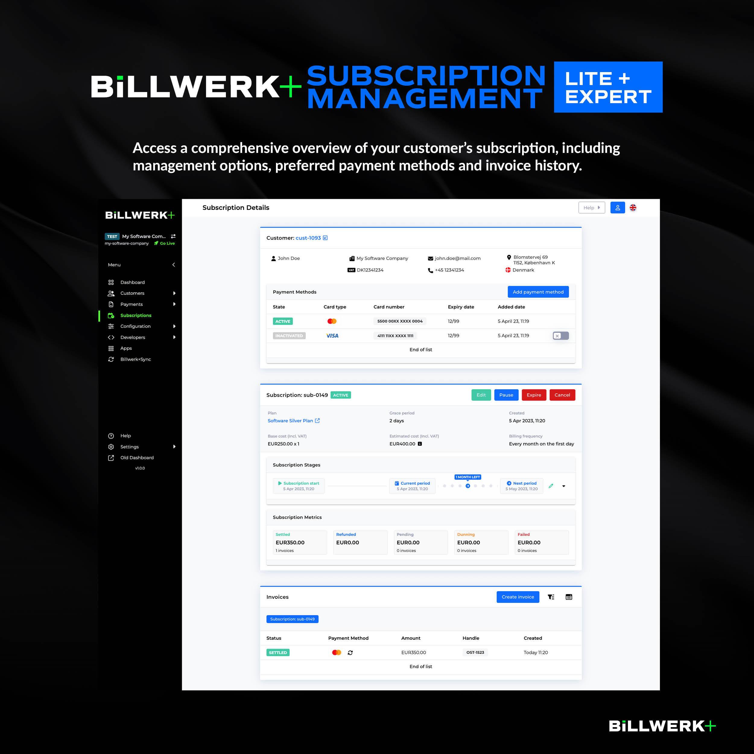 Billwerk+ - Screenshot 1