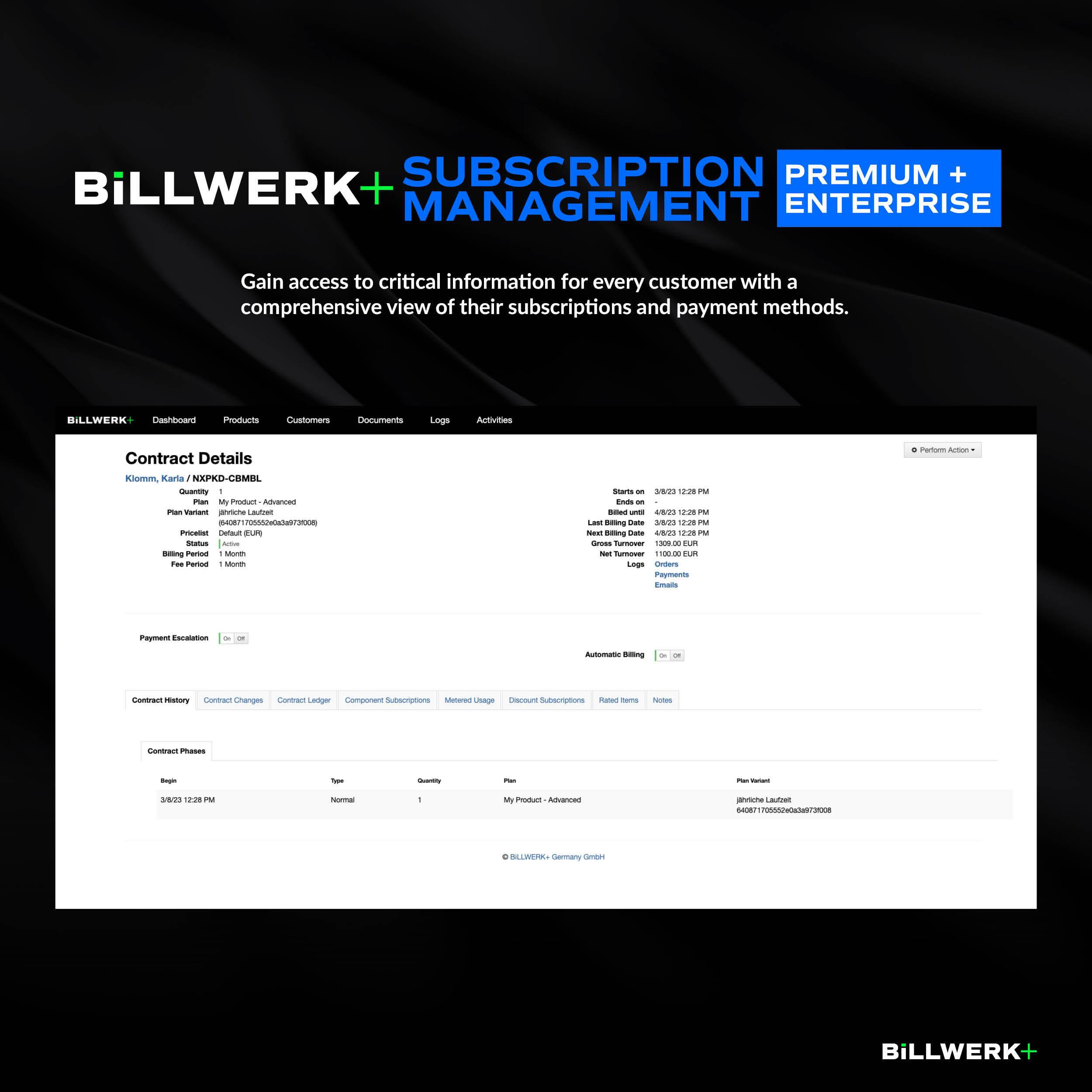 Billwerk+ - Screenshot 5