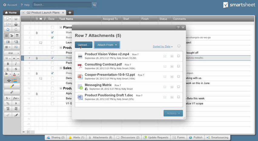 Smartsheet: Planning, Monitoring Progress, User Management Smartsheet: Planning, Monitoring Progress, User Management
