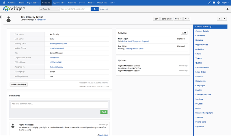 Vtiger CRM Website (plugin, form), visualization and project tracking, sales forecast Vtiger CRM Website (plugin, form), visualization and project tracking, sales forecast