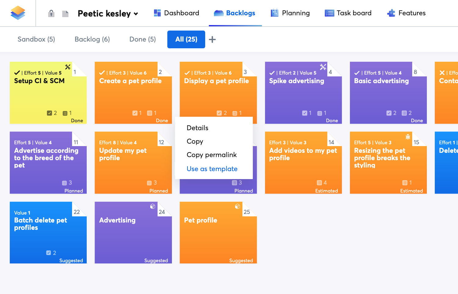 Backlogs for grooming management, estimation and prioritization Backlogs for grooming management, estimation and prioritization