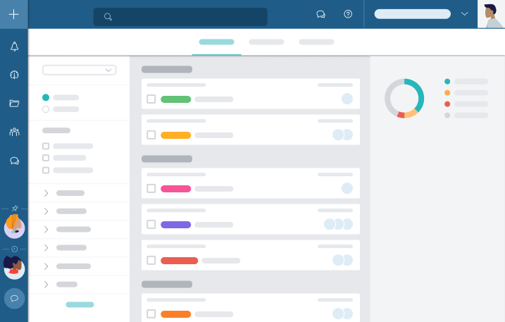 In Taskworld’s Overview Page you can see the big picture or drill down into the details with our interactive dashboard. Filter information to get exactly what you need and focus on priorities. In Taskworld’s Overview Page you can see the big picture or drill down into the details with our interactive dashboard. Filter information to get exactly what you need and focus on priorities.