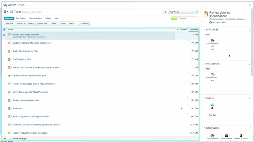 Clarizen: standard advanced encryption (AES), Gantt, Progress Chart Clarizen: standard advanced encryption (AES), Gantt, Progress Chart