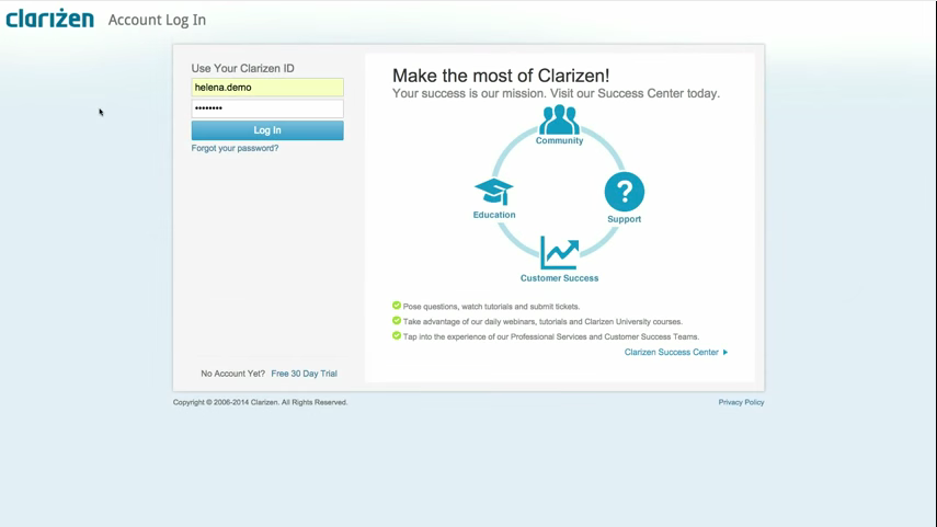 Clarizen: Secure Sockets Layer (SSL), Conversations and posts, Shared Folders Clarizen: Secure Sockets Layer (SSL), Conversations and posts, Shared Folders