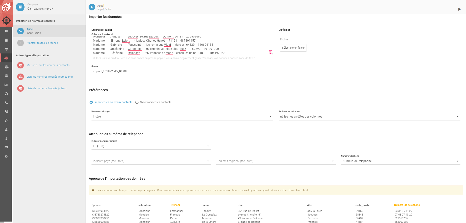 Your contacts are imported with just a few clicks Your contacts are imported with just a few clicks