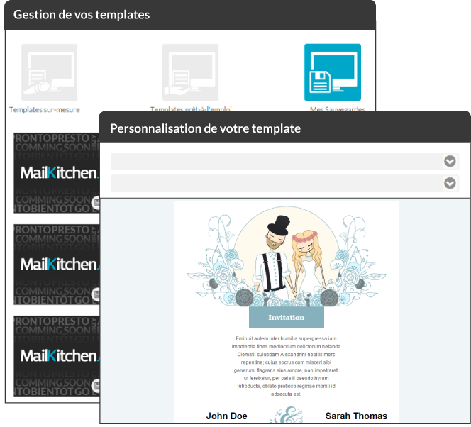 Save your Online Templates