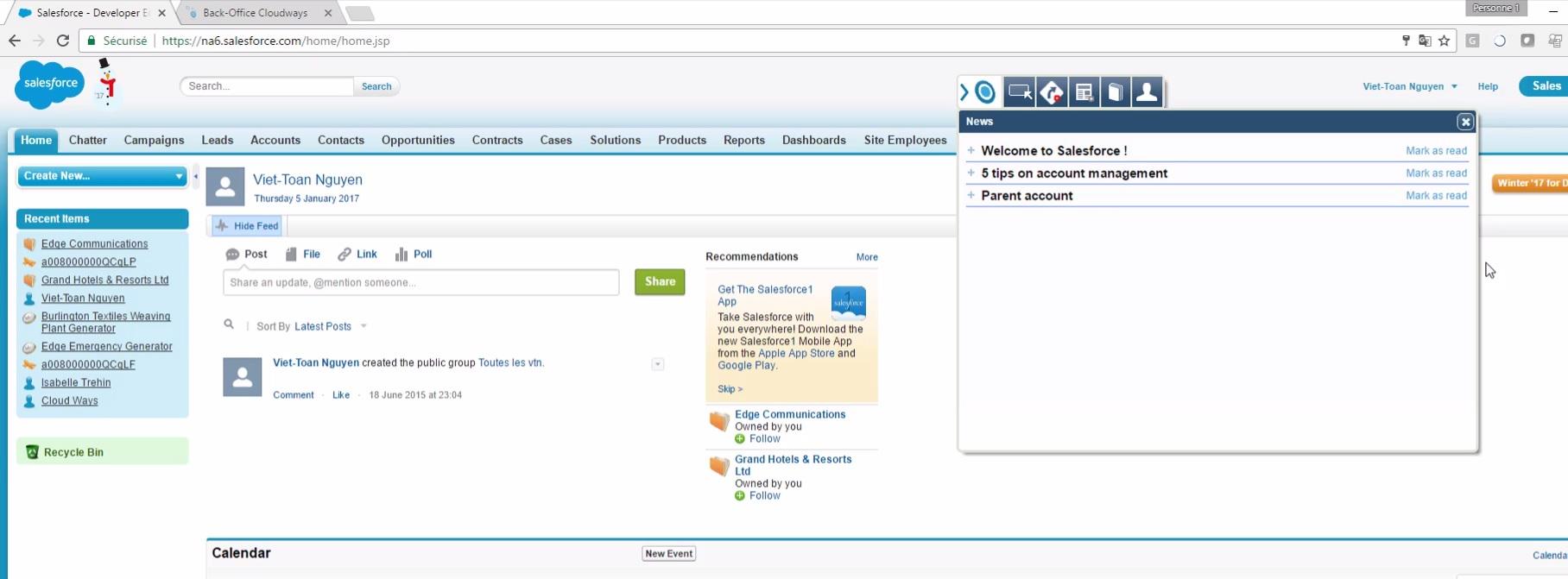 I am informed directly in my last news business software. I shaped every day on the news. I receive information from the opening of Salesforce I am informed directly in my last news business software. I shaped every day on the news. I receive information from the opening of Salesforce