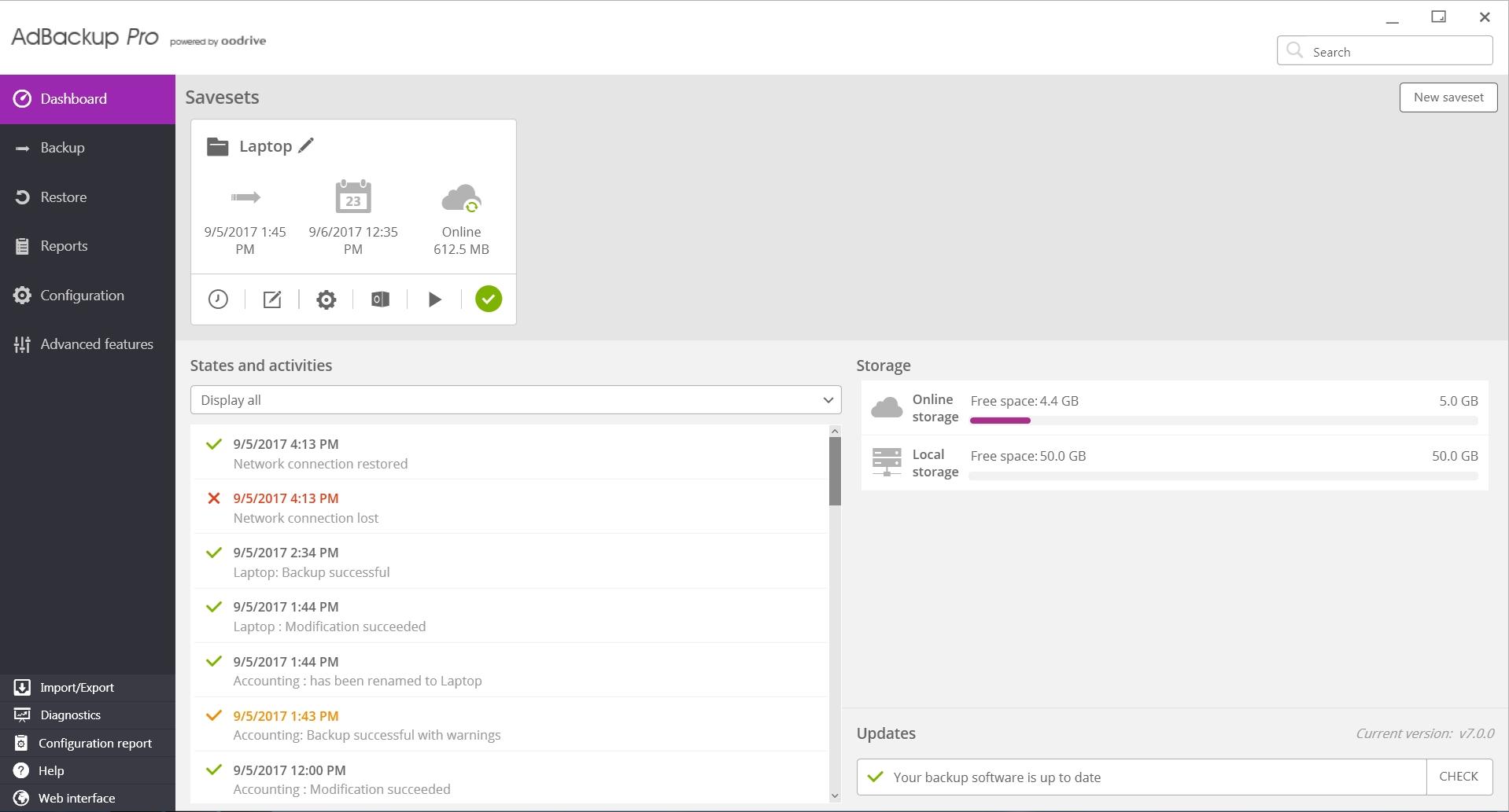 Simple and intuitive interface Simple and intuitive interface