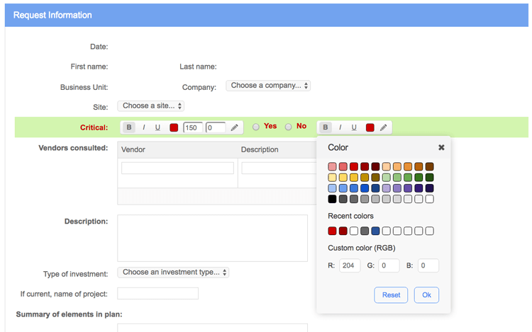 No-code form designer No-code form designer