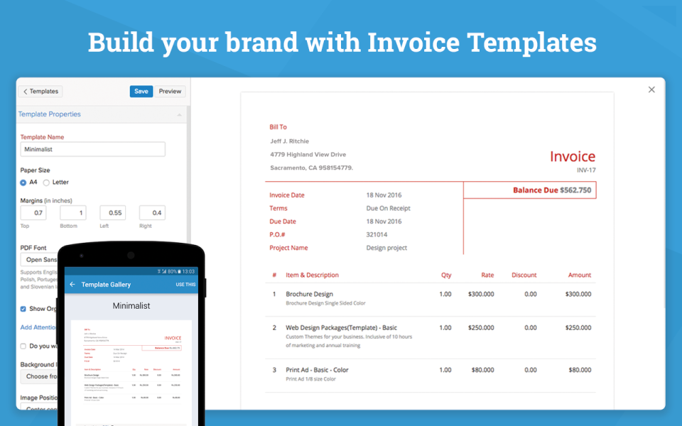 Zoho Invoice-screenshot-1 Zoho Invoice-screenshot-1