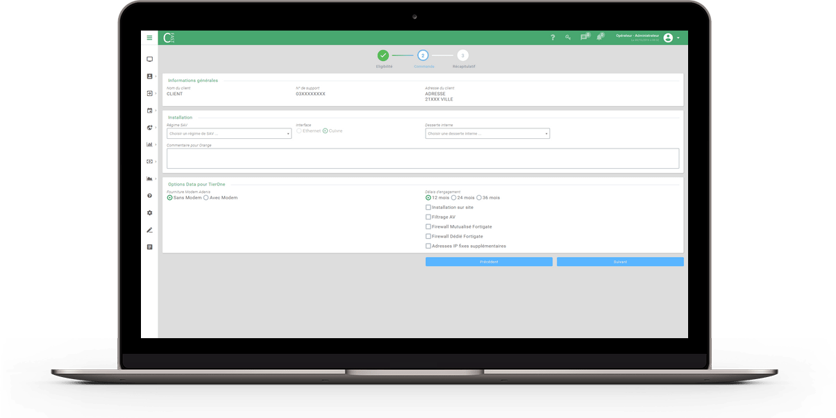 Review CFAST software CRM Provisioning and Billing for