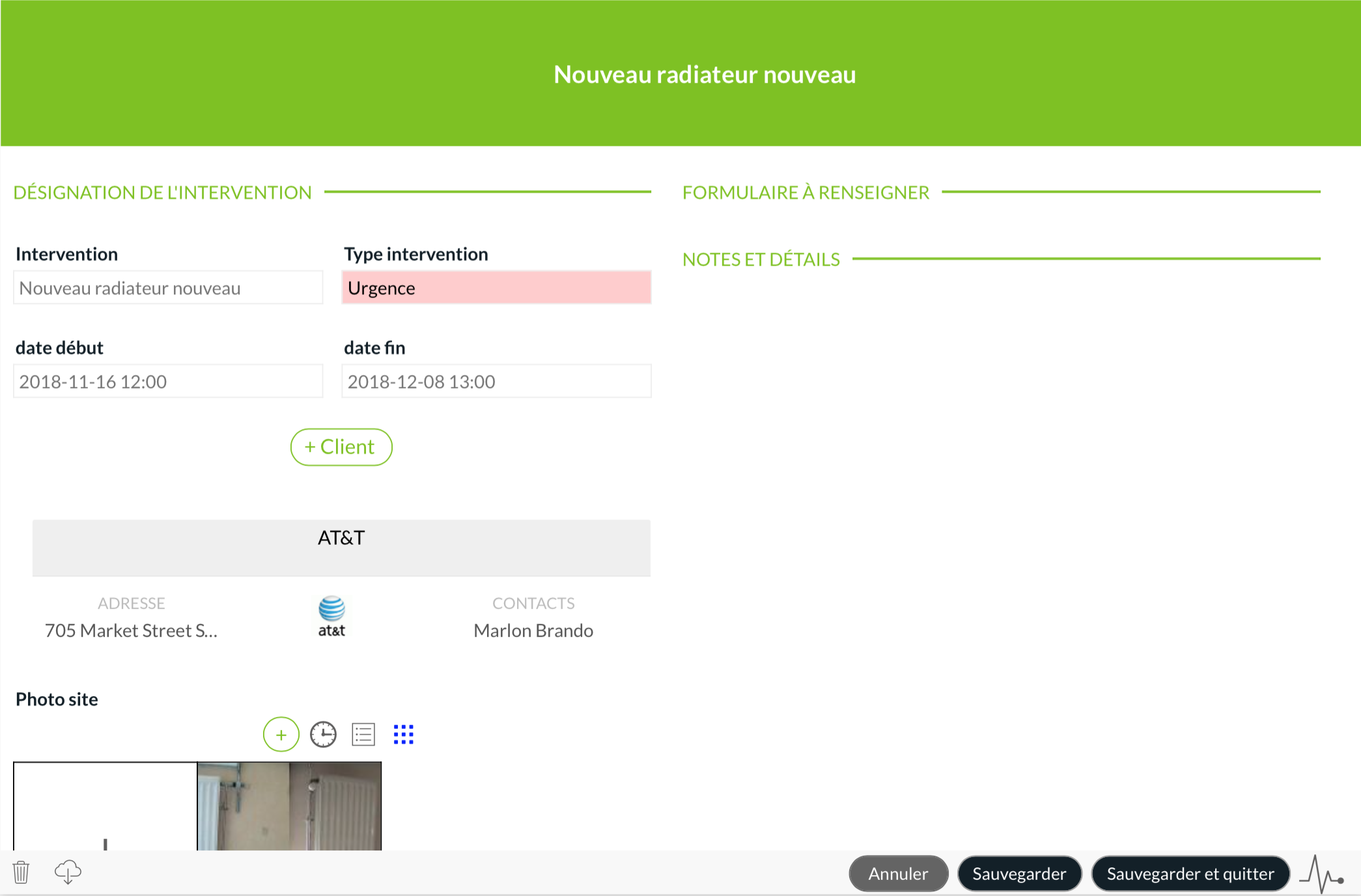 Form view Form view