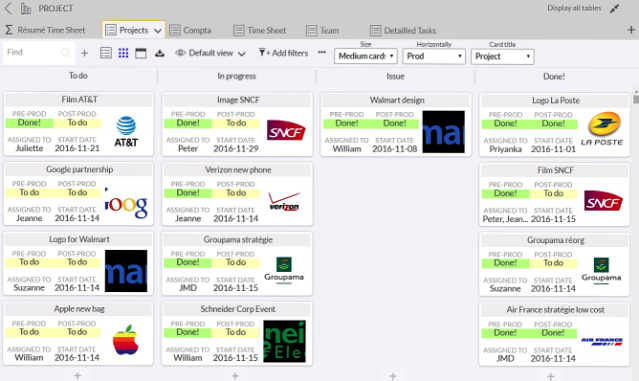 Card view (Kanban) Card view (Kanban)