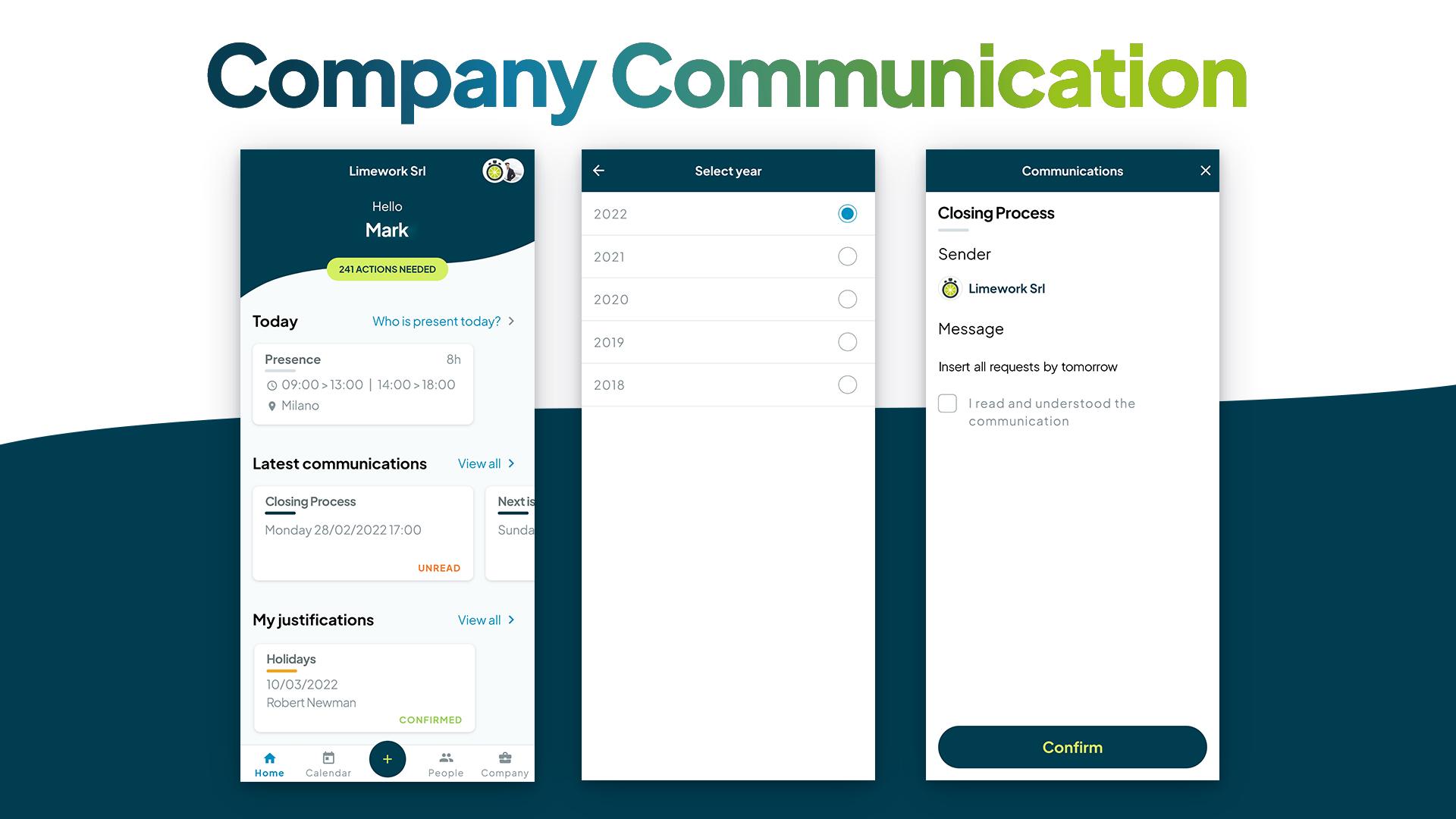 Company communications