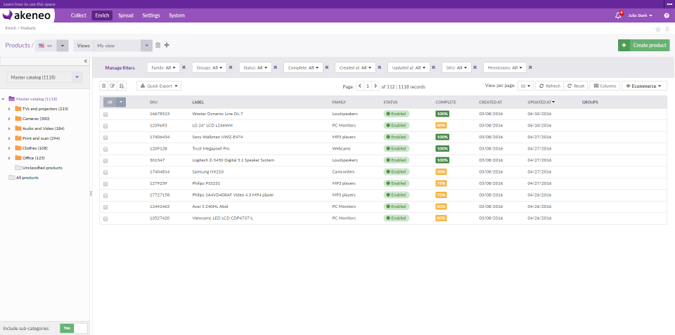 Akeneo PIM-screenshot-1 Akeneo PIM-screenshot-1