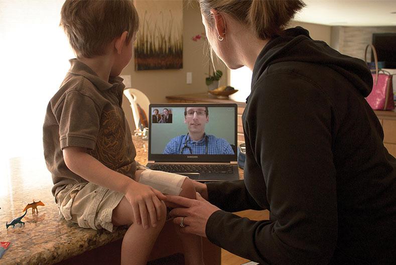 Teleconsultation with a child Teleconsultation with a child