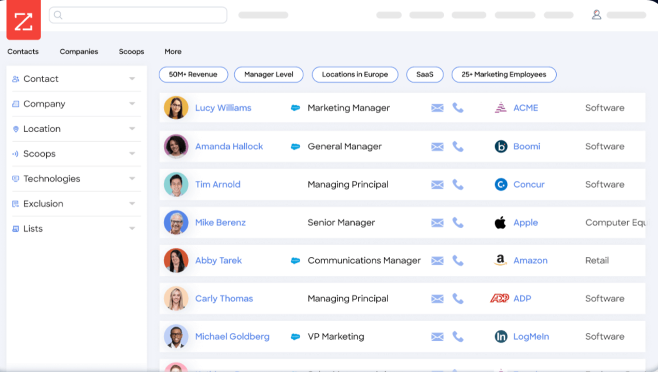 Connect with and close decision makers in your target market. Connect with and close decision makers in your target market.