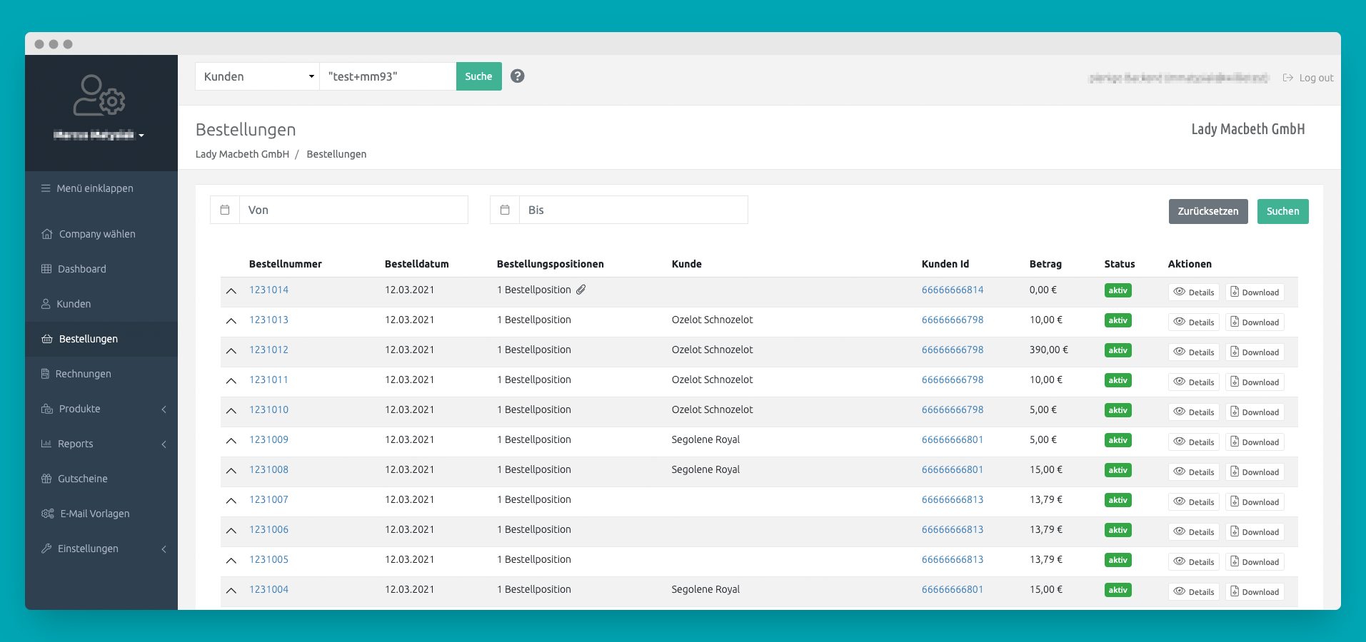 Keep an overview of your different offers. Keep an overview of your different offers.