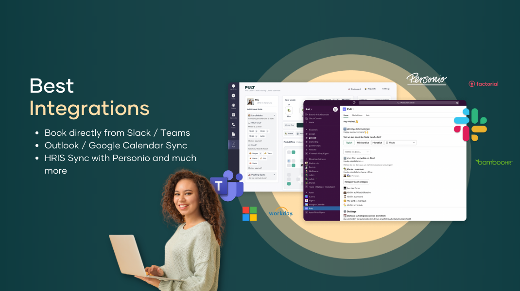 PULT - Desk Booking Software - Best integrated with Slack, Teams and your favorite HRIS