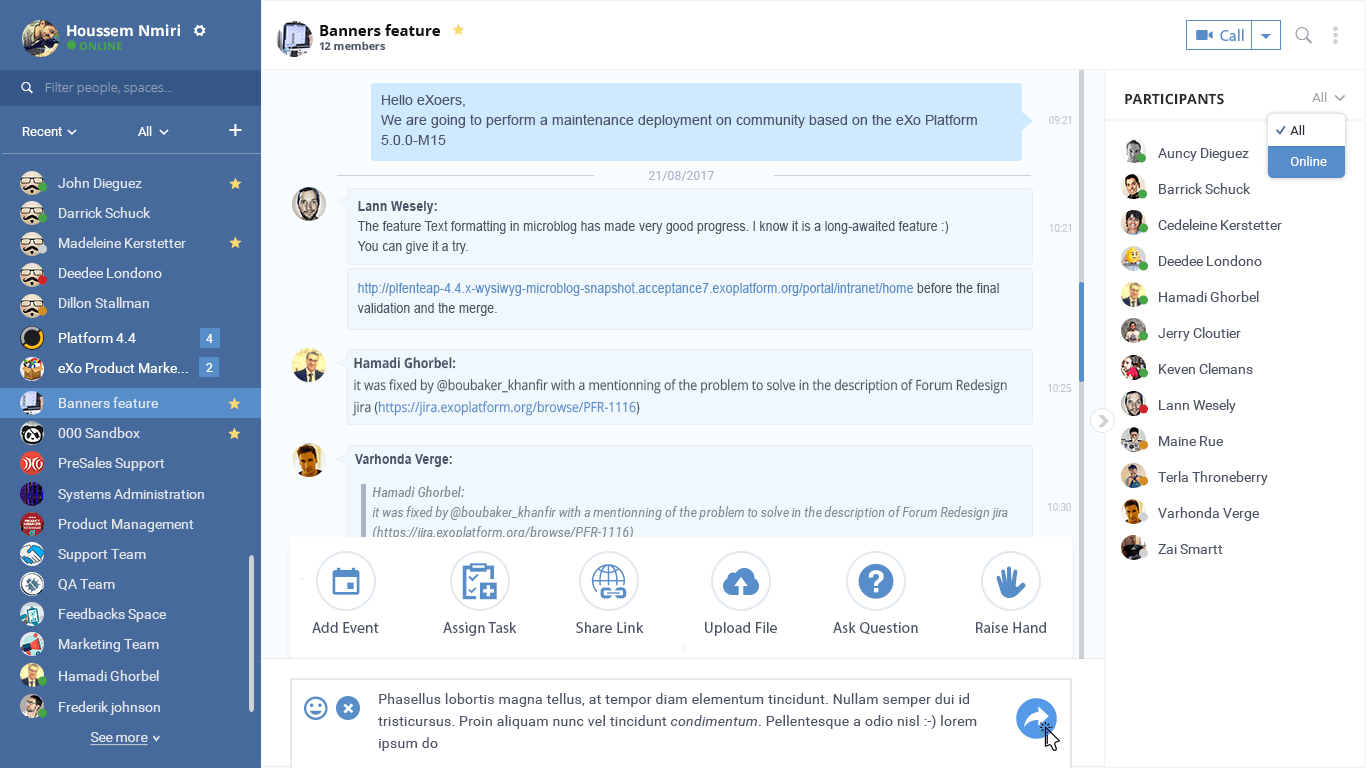 eXo Platform-Chat 1 eXo Platform-Chat 1