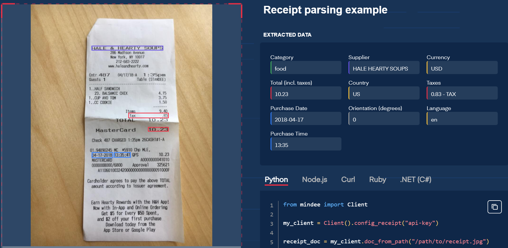 Review Mindee: Extract any data point, from any document, in a second - Appvizer