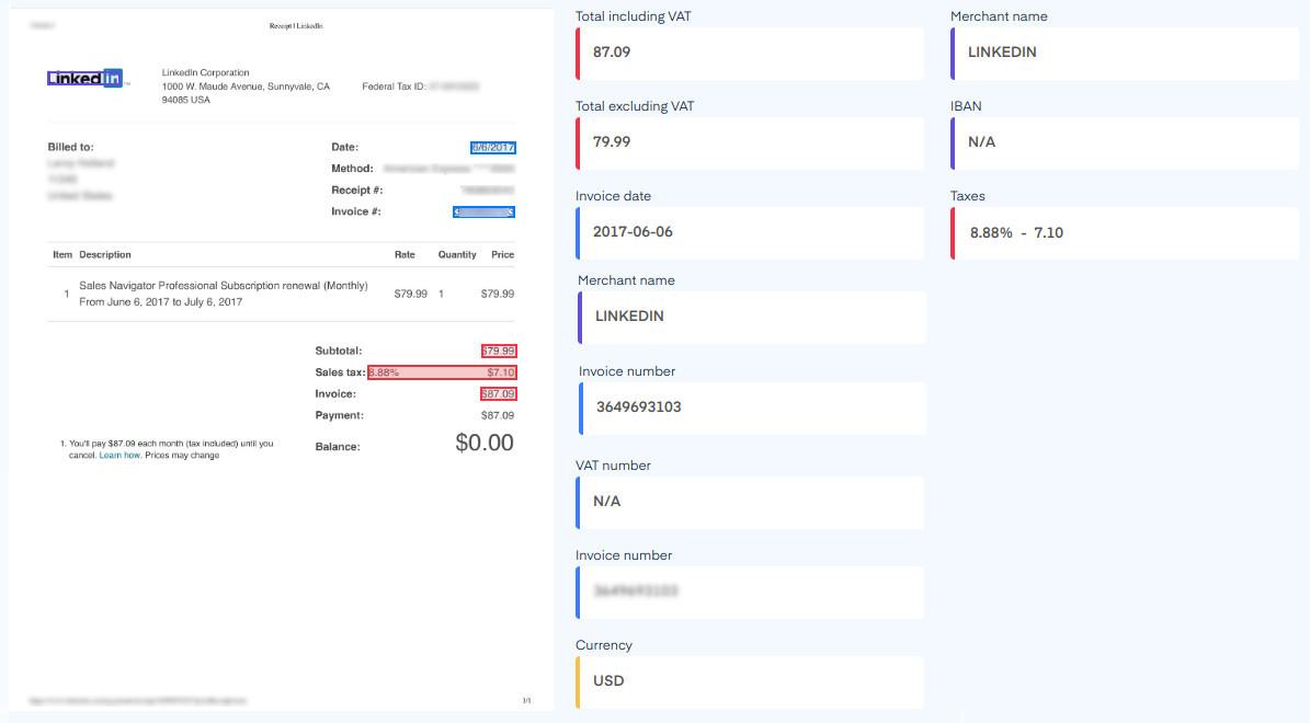 Mindee - Mindee invoice extraction