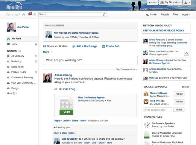 Yammer: Publication and sharing content, knowledge base, wiki, Secure Sockets Layer (SSL) Yammer: Publication and sharing content, knowledge base, wiki, Secure Sockets Layer (SSL)
