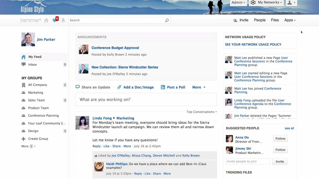 Yammer: Basic knowledge wiki, News Feed, Secure Sockets Layer (SSL) Yammer: Basic knowledge wiki, News Feed, Secure Sockets Layer (SSL)