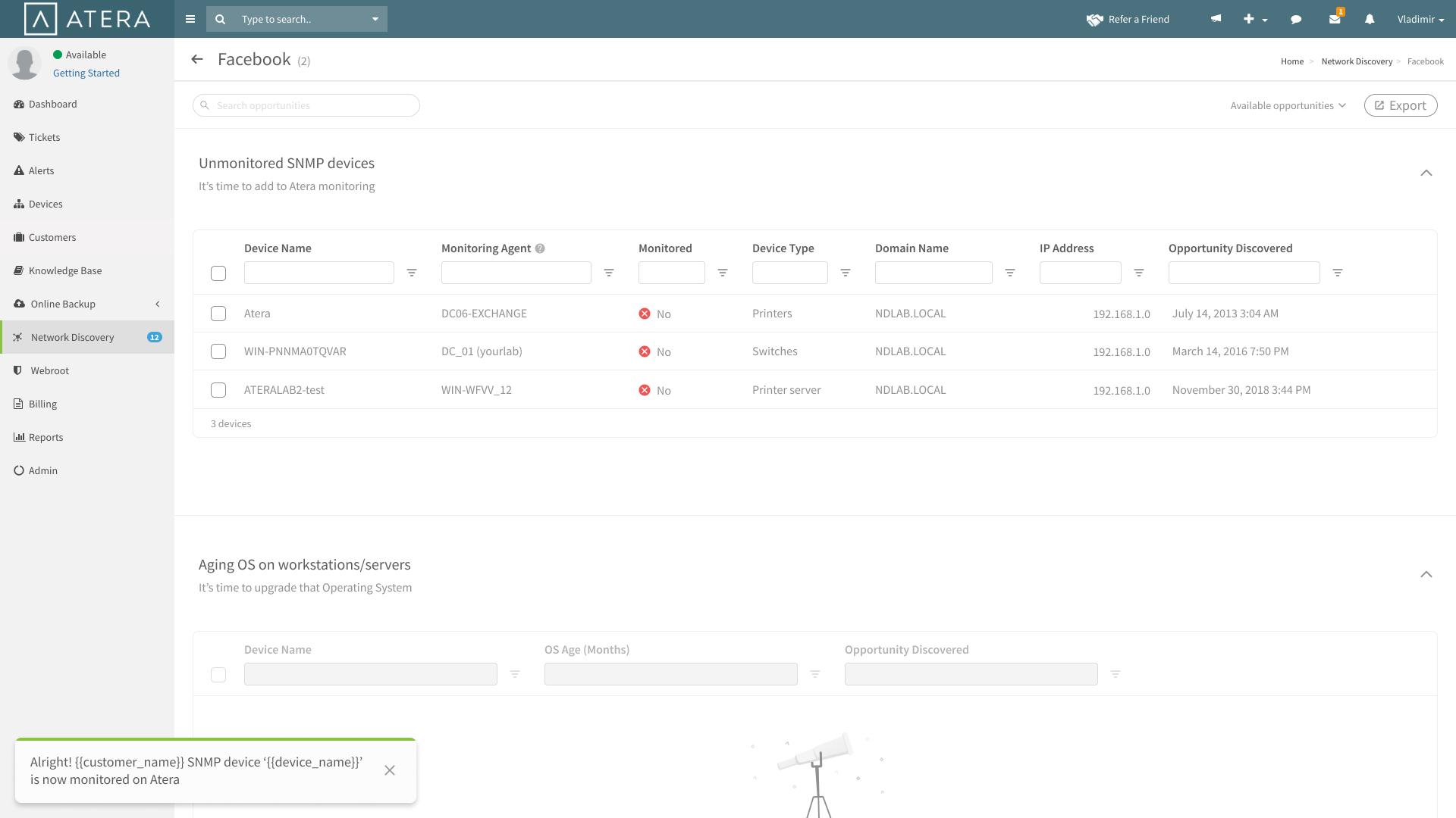 Atera - Screenshot 2