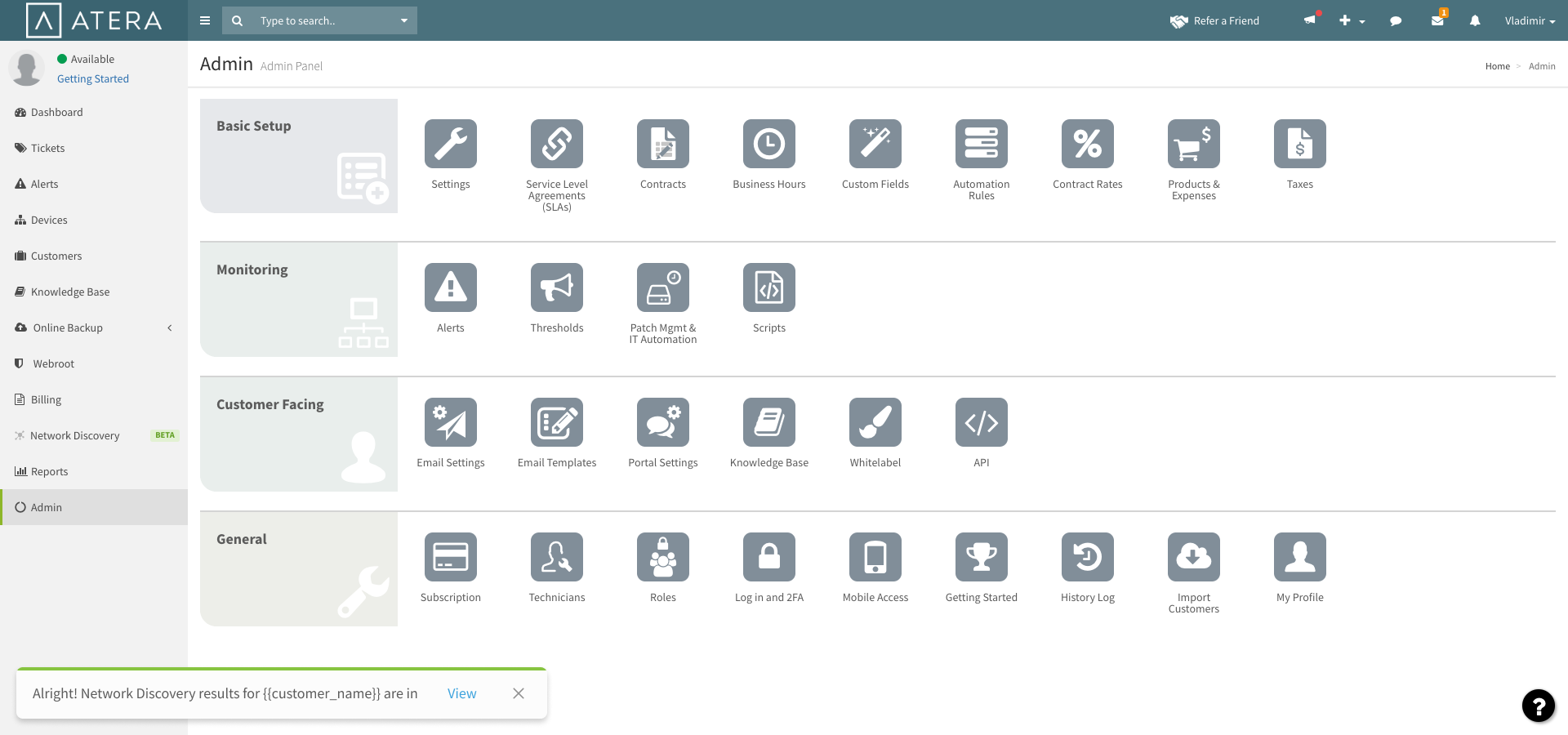 Atera - Screenshot 1