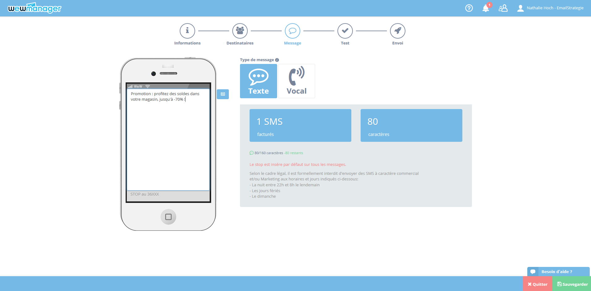 wewmanager - wewmanager: SMS Campaigns Management, Overview Real-time, SMS Text or Voice