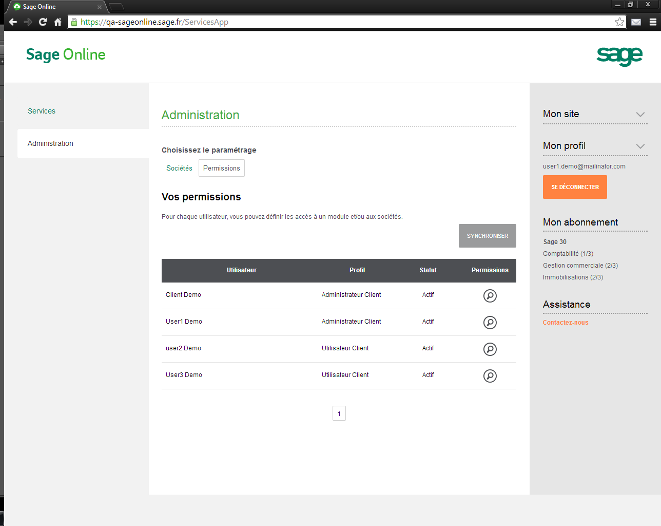 Sage Business Management Online: Historical movements, purchases Monitoring, Mobile Application Sage Business Management Online: Historical movements, purchases Monitoring, Mobile Application