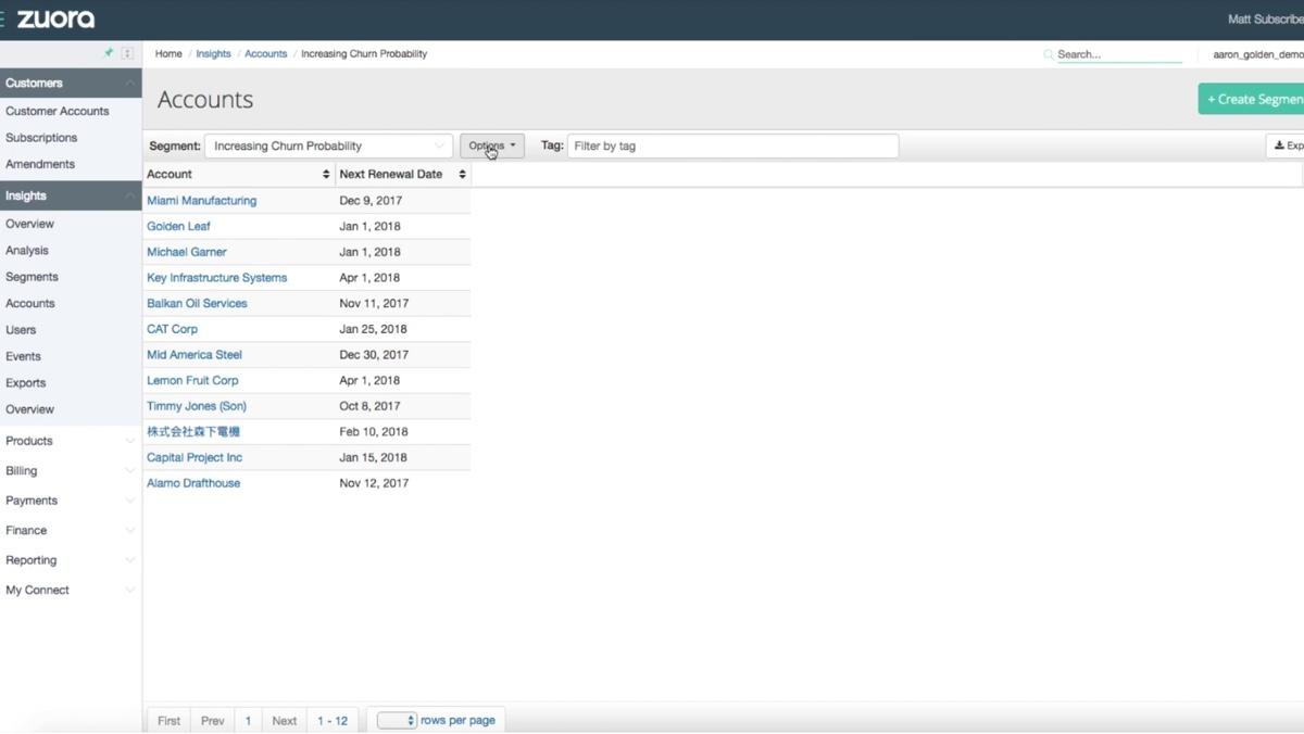 segments management Zuora segments management Zuora