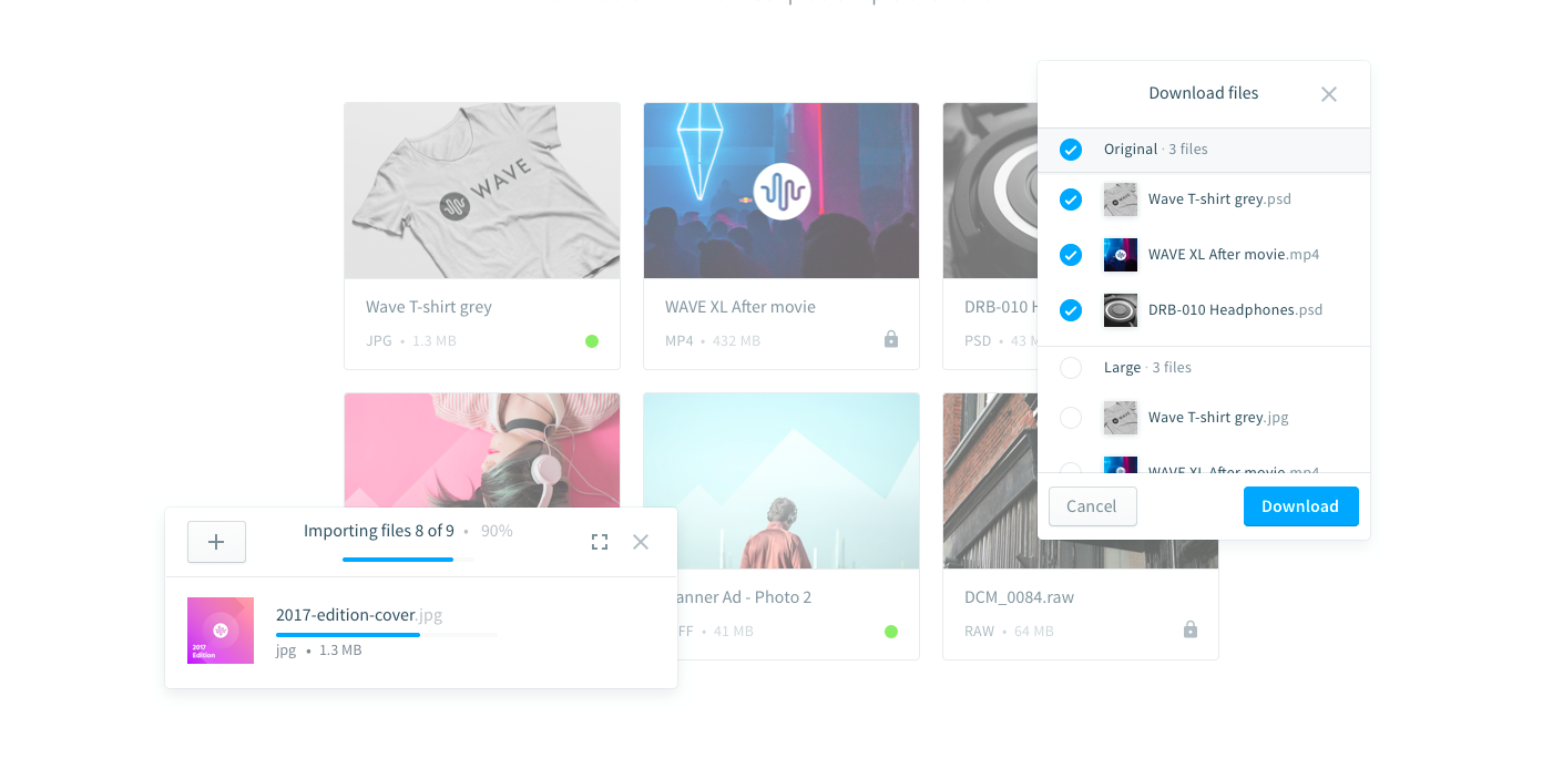 Import and simply organize your media files Import and simply organize your media files