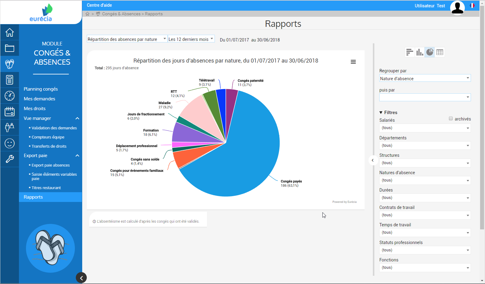 Module Leave & absences: Table HR edge - tracking absenteeism Module Leave & absences: Table HR edge - tracking absenteeism