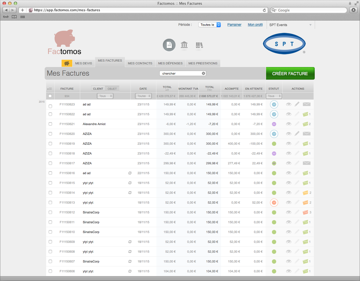 Factomos: Import and export data (CSV, XLS), User Management, Notifications Factomos: Import and export data (CSV, XLS), User Management, Notifications
